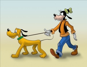 Goofy & Pluto