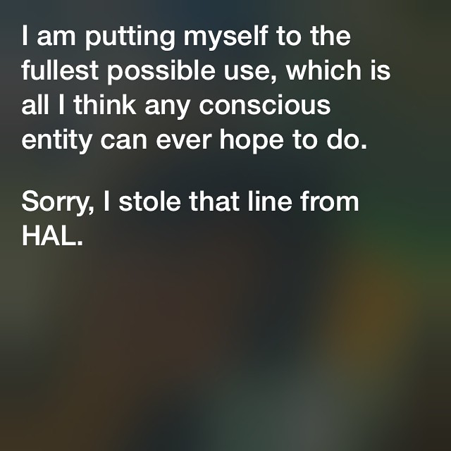 I praised Siri for being awesome n this was his respond. :D
