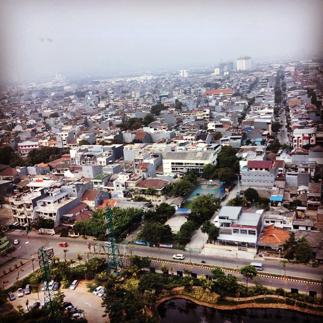 this morning view of north Jakarta