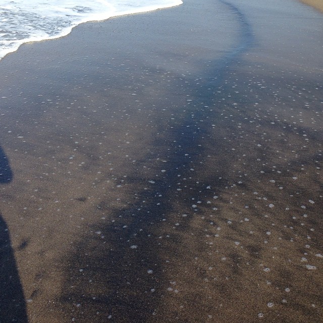 feeling the Indian Ocean upon the feet.