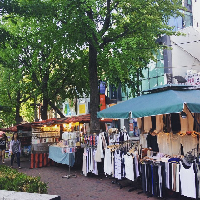 welcome to Bugis street.. :D #Seoul Ewha Woman's University street shopping