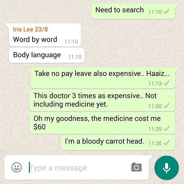 Became a carrot bcos my usual doctor is not around.