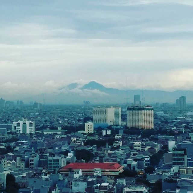 Indonesia's Mt Fuji scene.