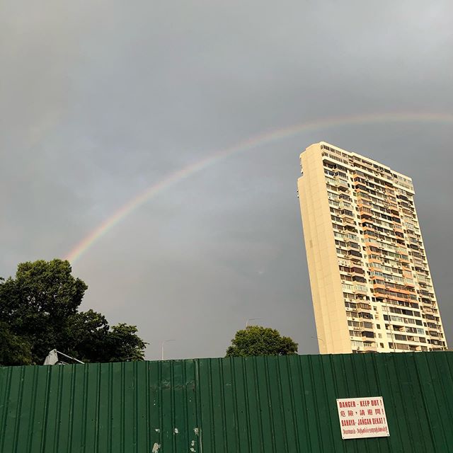 a rainbow to accompany me home